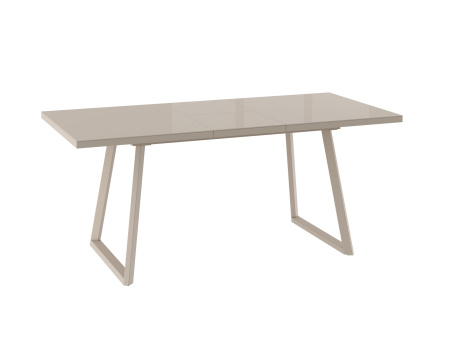 Стол LOFT-140, раздвижной со стеклом 140(180)х85, КАПУЧИНО/КАПУЧИНО LOFT 140